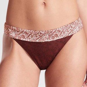 Athleta AquaLuxe Batik Mid Rise Bottom Me…
